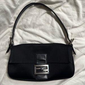 FENDI - Vintage Black Neoprene Baguette